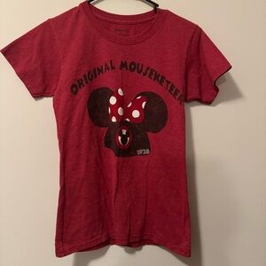 Disney Red Original Mousketeer T-Shirt women’s small
